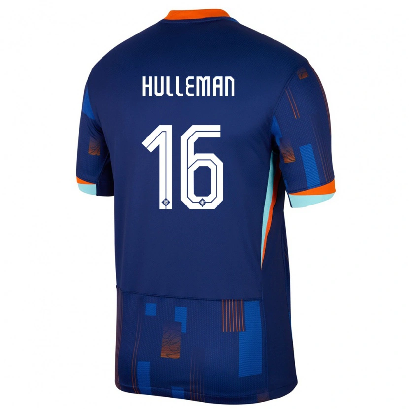 DanxenレディースオランダDaan Hulleman#16青アウェイシャツ24-26ジャージーユニフォーム