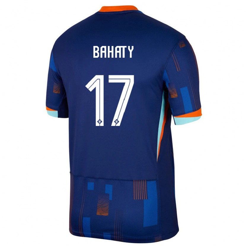 DanxenレディースオランダManuel Bahaty#17青アウェイシャツ24-26ジャージーユニフォーム