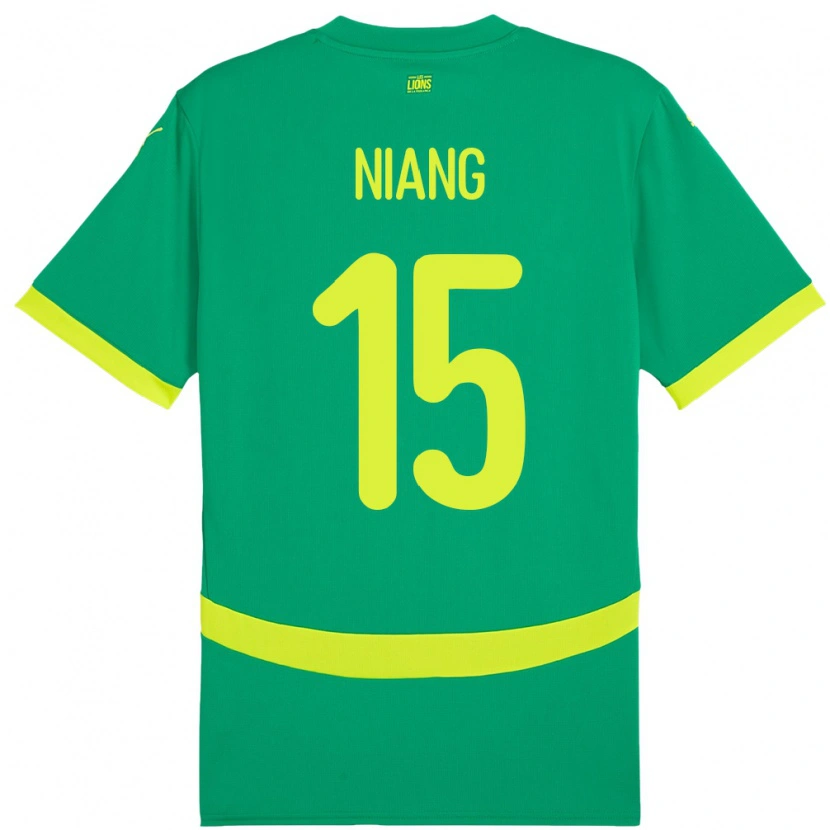 DanxenレディースセネガルJeanne Niang#15グリーンアウェイシャツ24-26ジャージーユニフォーム