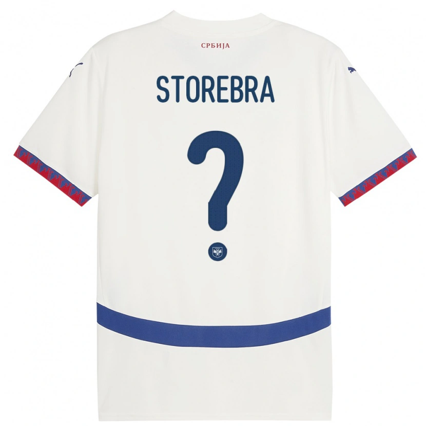 DanxenレディースセルビアSasa Storebra#0白アウェイシャツ24-26ジャージーユニフォーム