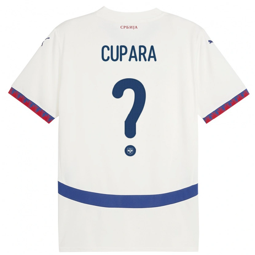 DanxenレディースセルビアDusan Cupara#0白アウェイシャツ24-26ジャージーユニフォーム