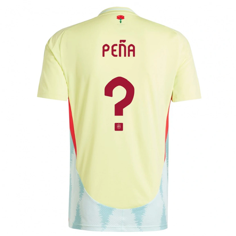 DanxenレディーススペインPablo Peña#0黄アウェイシャツ24-26ジャージーユニフォーム