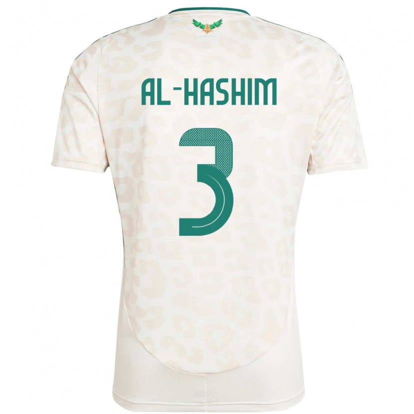 DanxenレディースサウジアラビアJawad Al-Hashim#3ホワイトアウェイシャツ24-26ジャージーユニフォーム