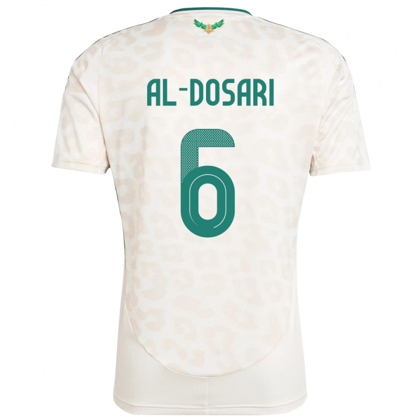 Danxenレディースサウジアラビアサイード・アル・ドーサリー#6ホワイトアウェイシャツ24-26ジャージーユニフォーム