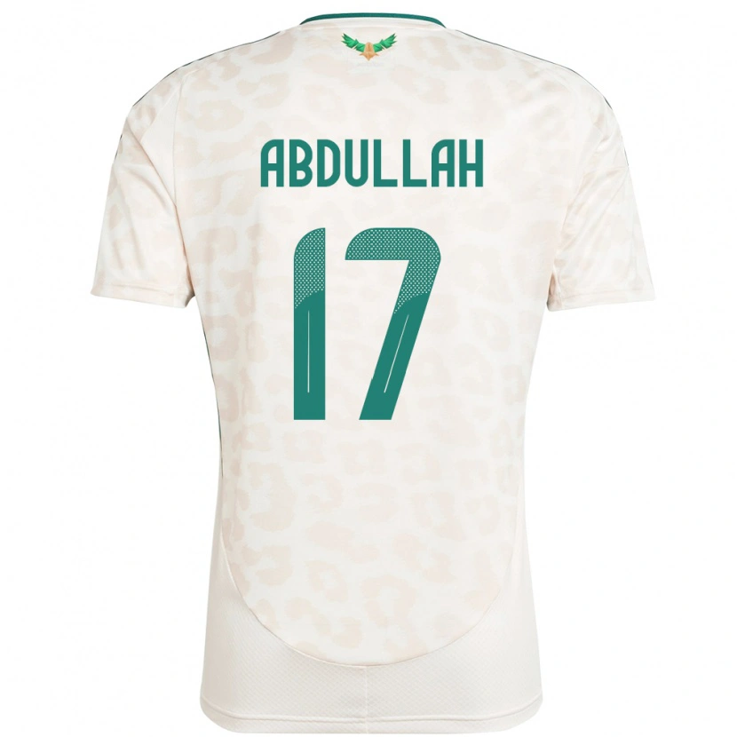 DanxenレディースサウジアラビアSalem Abdullah#17ホワイトアウェイシャツ24-26ジャージーユニフォーム