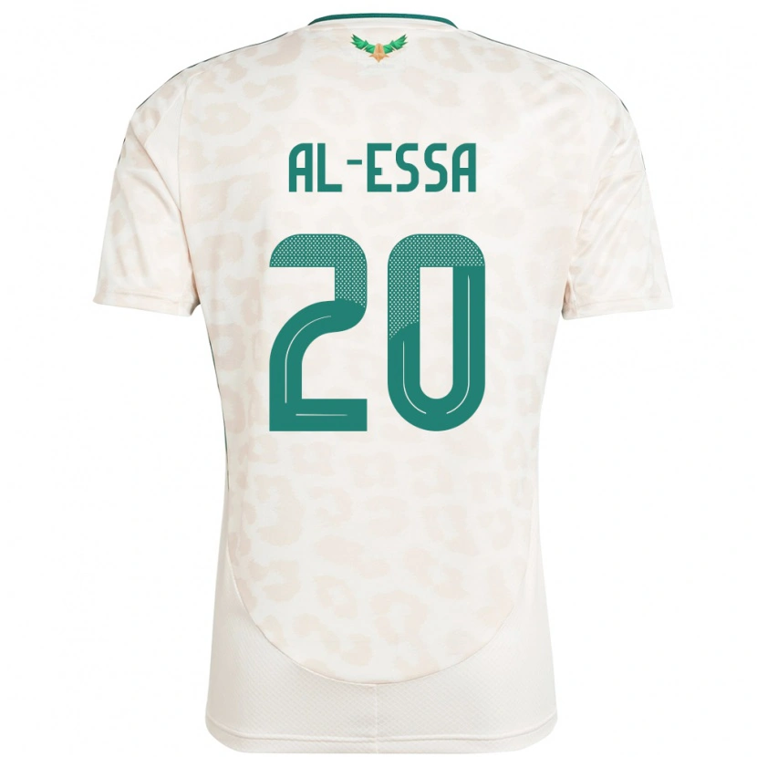 DanxenレディースサウジアラビアKaram Al-Essa#20ホワイトアウェイシャツ24-26ジャージーユニフォーム