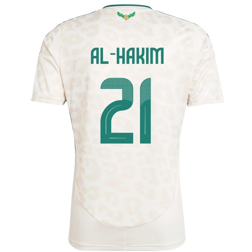 Danxenレディースサウジアラビアムハンマド・アル・ハキム#21ホワイトアウェイシャツ24-26ジャージーユニフォーム