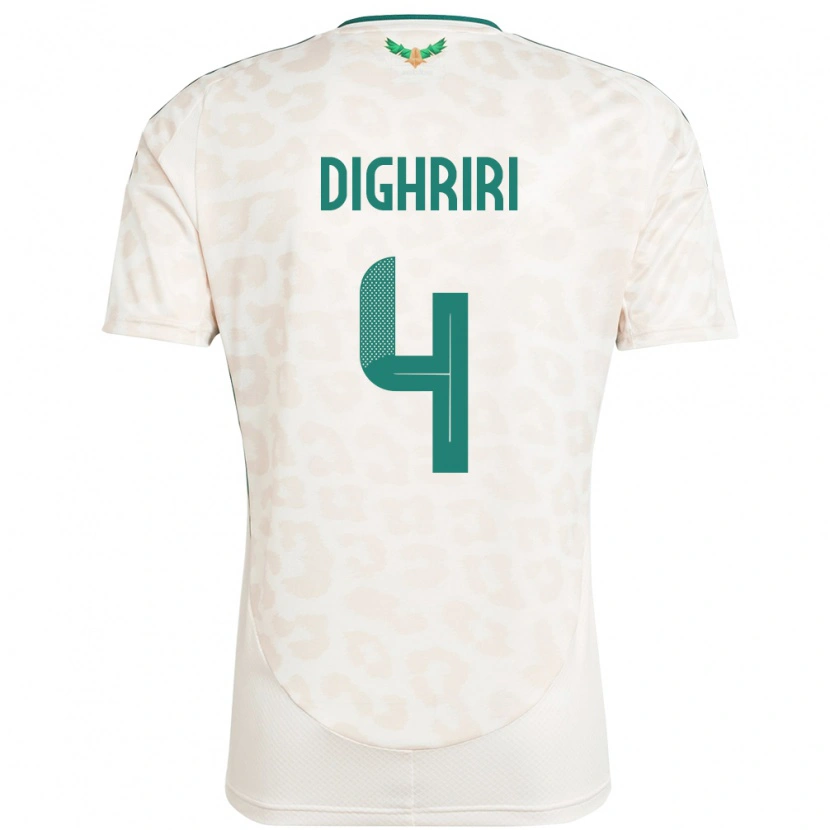 DanxenレディースサウジアラビアKhalid Dighriri#4ホワイトアウェイシャツ24-26ジャージーユニフォーム