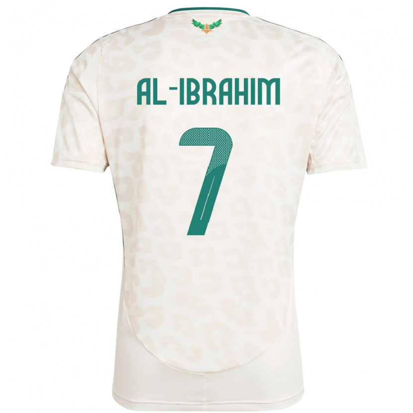 DanxenレディースサウジアラビアNoura Al Ibrahim#7ホワイトアウェイシャツ24-26ジャージーユニフォーム