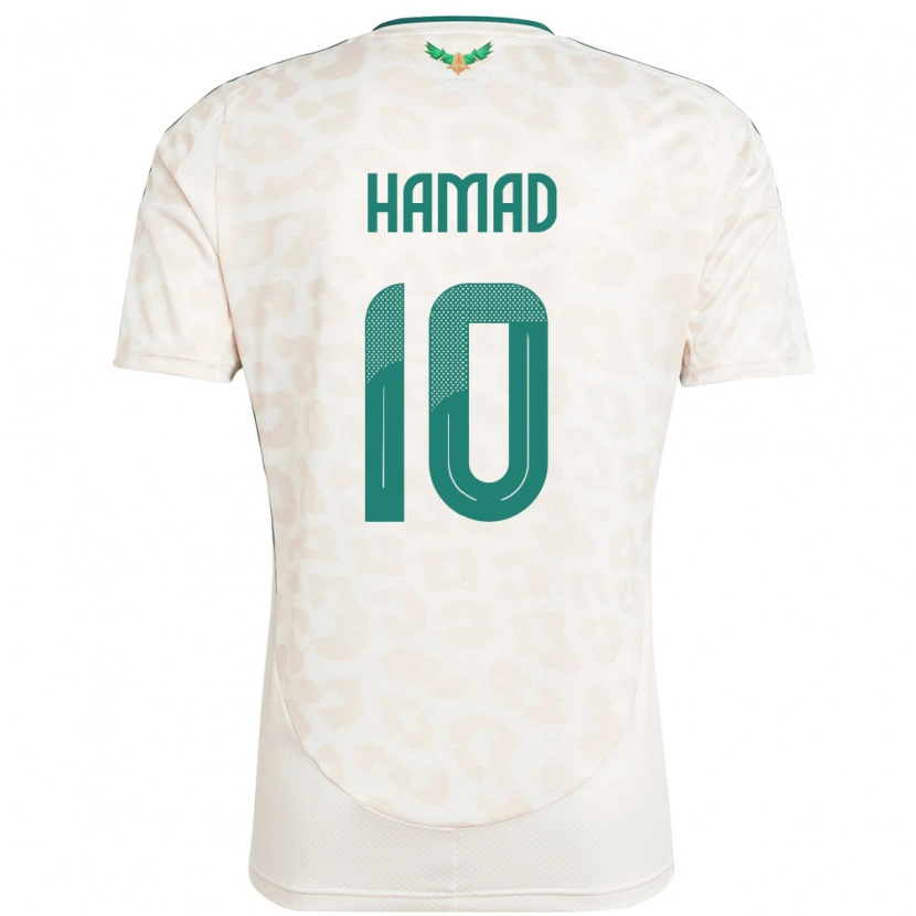 DanxenレディースサウジアラビアSarah Hamad#10ホワイトアウェイシャツ24-26ジャージーユニフォーム
