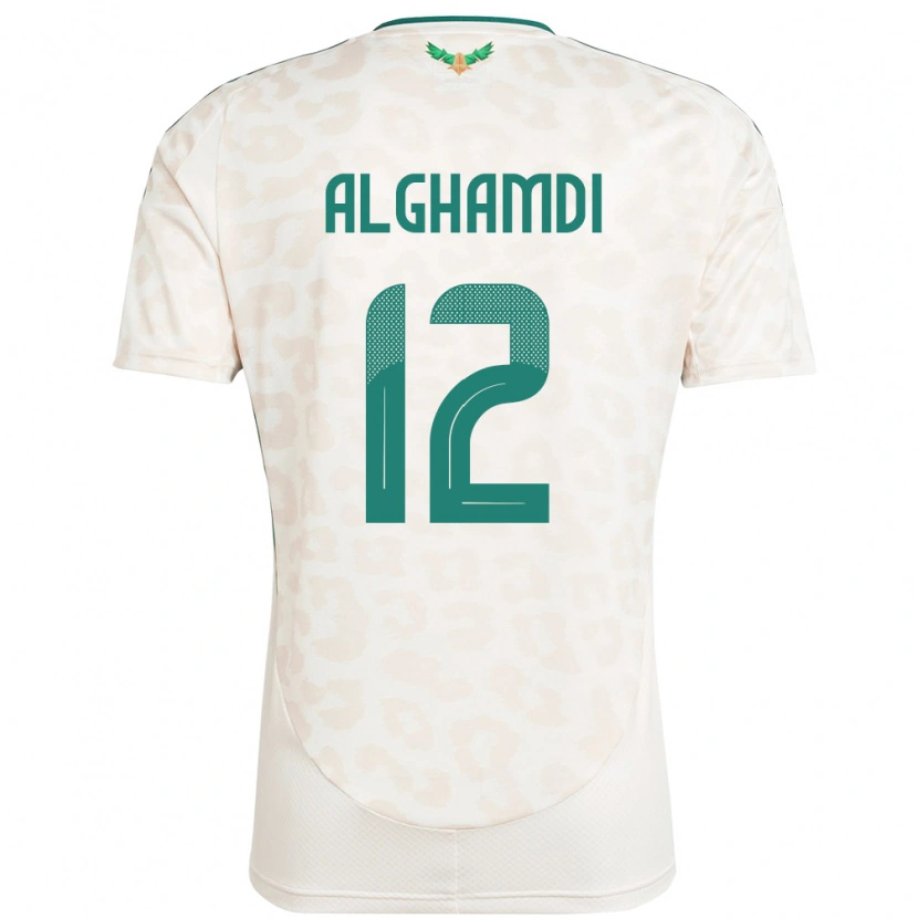 Danxenレディースサウジアラビアファイセル・アル・ガームディー#12ホワイトアウェイシャツ24-26ジャージーユニフォーム