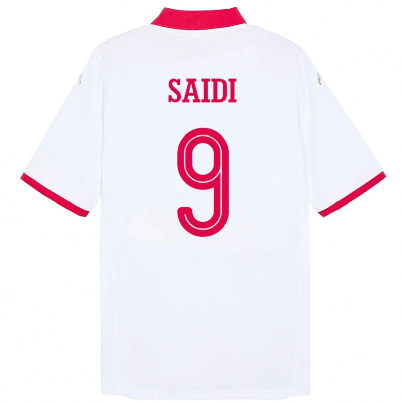 DanxenレディースチュニジアAnisse Saidi#9ホワイトアウェイシャツ24-26ジャージーユニフォーム