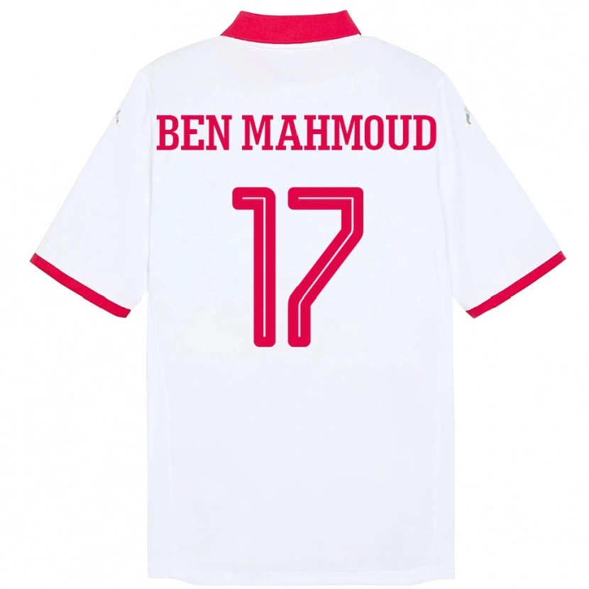 DanxenレディースチュニジアYessine Ben Mahmoud#17ホワイトアウェイシャツ24-26ジャージーユニフォーム