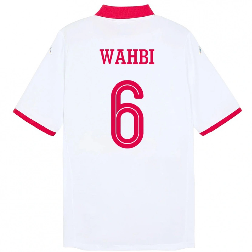 DanxenレディースチュニジアGaith Wahbi#6ホワイトアウェイシャツ24-26ジャージーユニフォーム