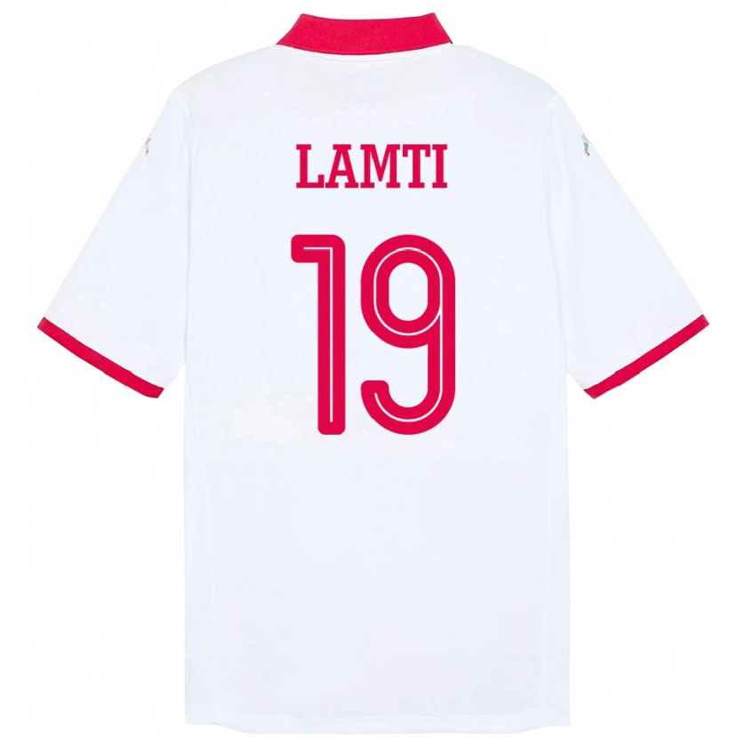 DanxenレディースチュニジアChirine Lamti#19ホワイトアウェイシャツ24-26ジャージーユニフォーム