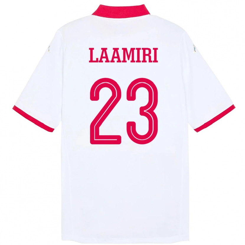 DanxenレディースチュニジアSoumaya Laamiri#23ホワイトアウェイシャツ24-26ジャージーユニフォーム