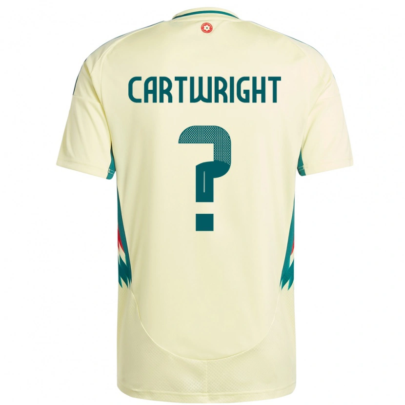DanxenレディースウェールズLogan Cartwright#0ベージュイエローアウェイシャツ24-26ジャージーユニフォーム