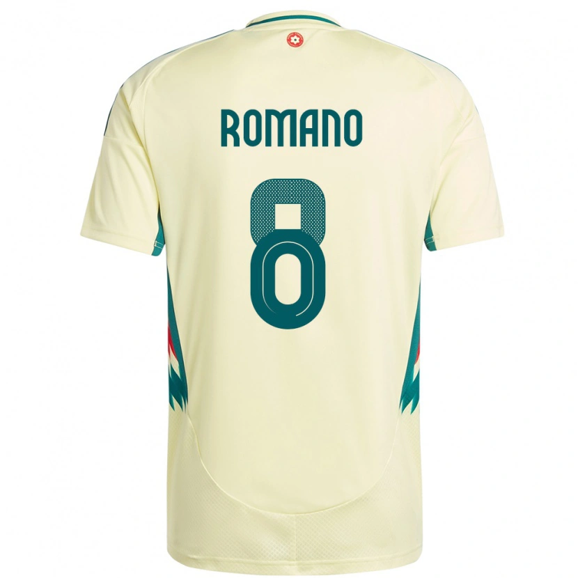 DanxenレディースウェールズEnzo Romano#8ベージュイエローアウェイシャツ24-26ジャージーユニフォーム
