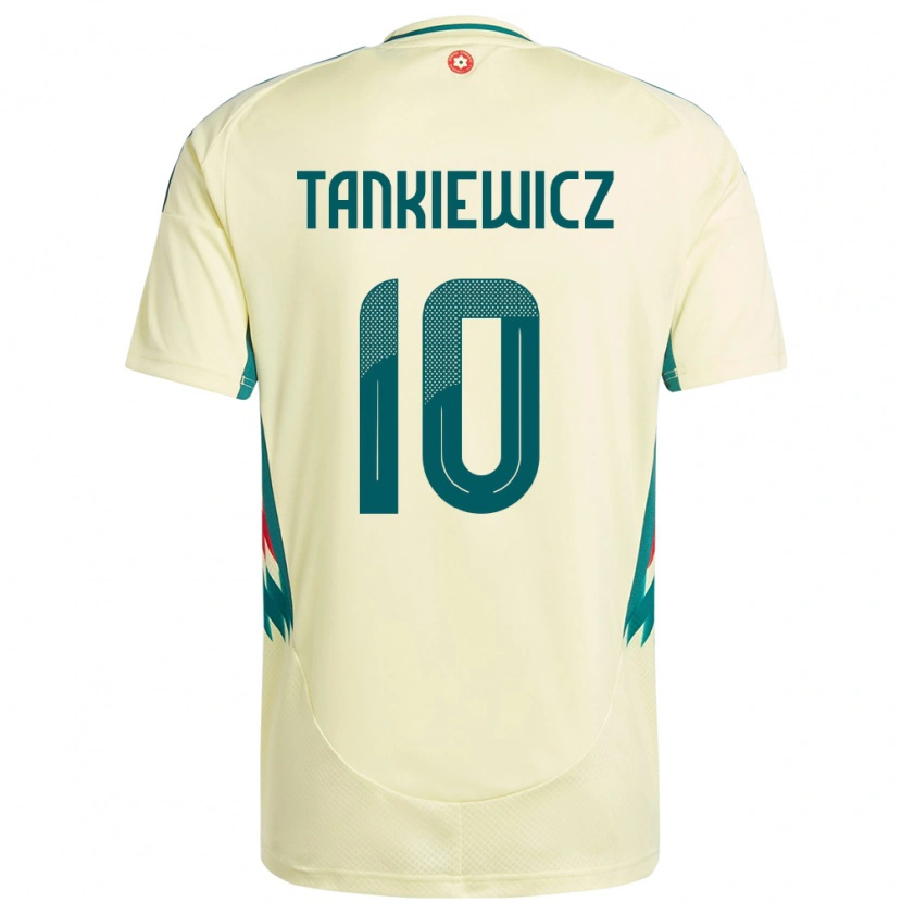 Danxenレディースウェールズロブ・タンキエヴィッツ#10ベージュイエローアウェイシャツ24-26ジャージーユニフォーム