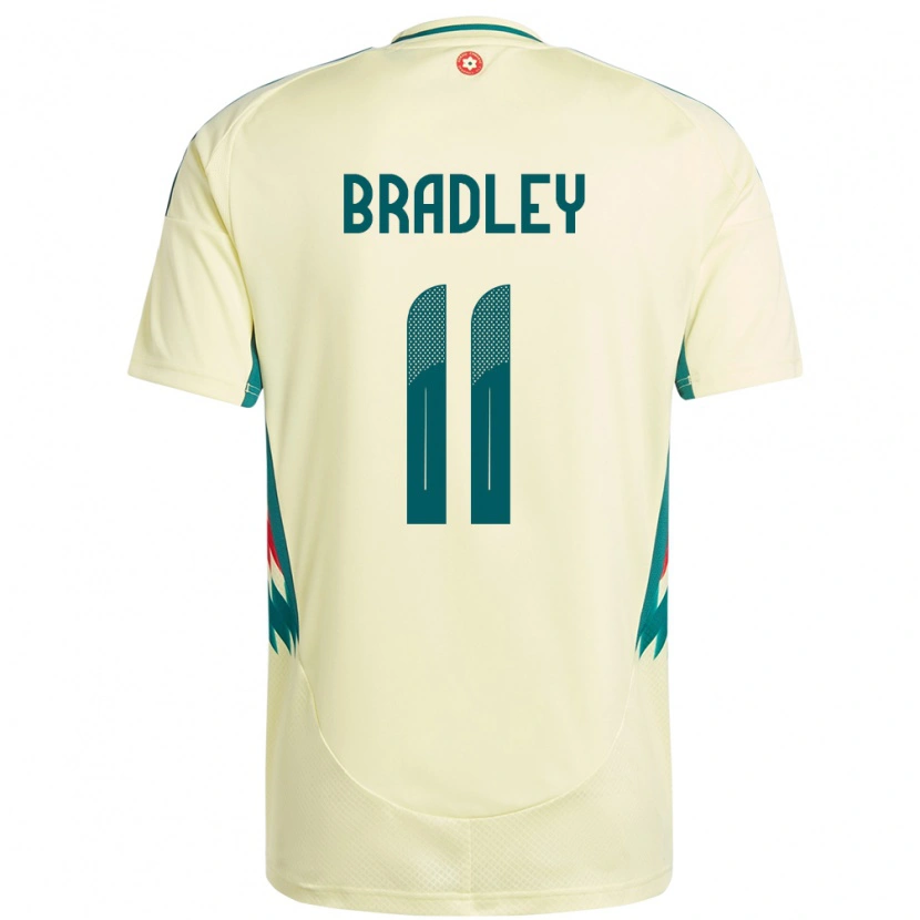 DanxenレディースウェールズSion Bradley#11ベージュイエローアウェイシャツ24-26ジャージーユニフォーム