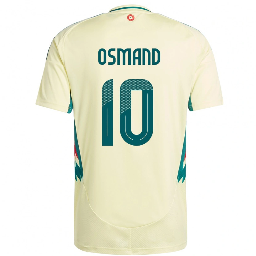 DanxenレディースウェールズCallum Osmand#10ベージュイエローアウェイシャツ24-26ジャージーユニフォーム