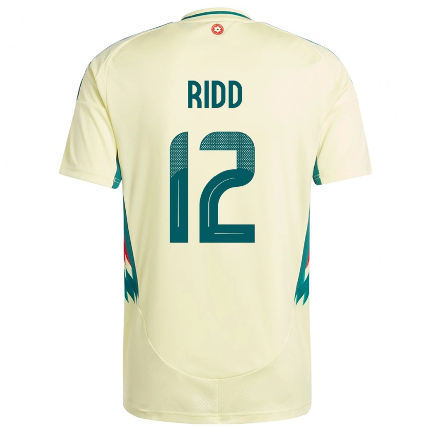 DanxenレディースウェールズLewis Ridd#12ベージュイエローアウェイシャツ24-26ジャージーユニフォーム