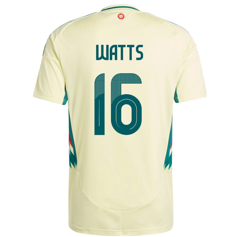 DanxenレディースウェールズDaniel Watts#16ベージュイエローアウェイシャツ24-26ジャージーユニフォーム