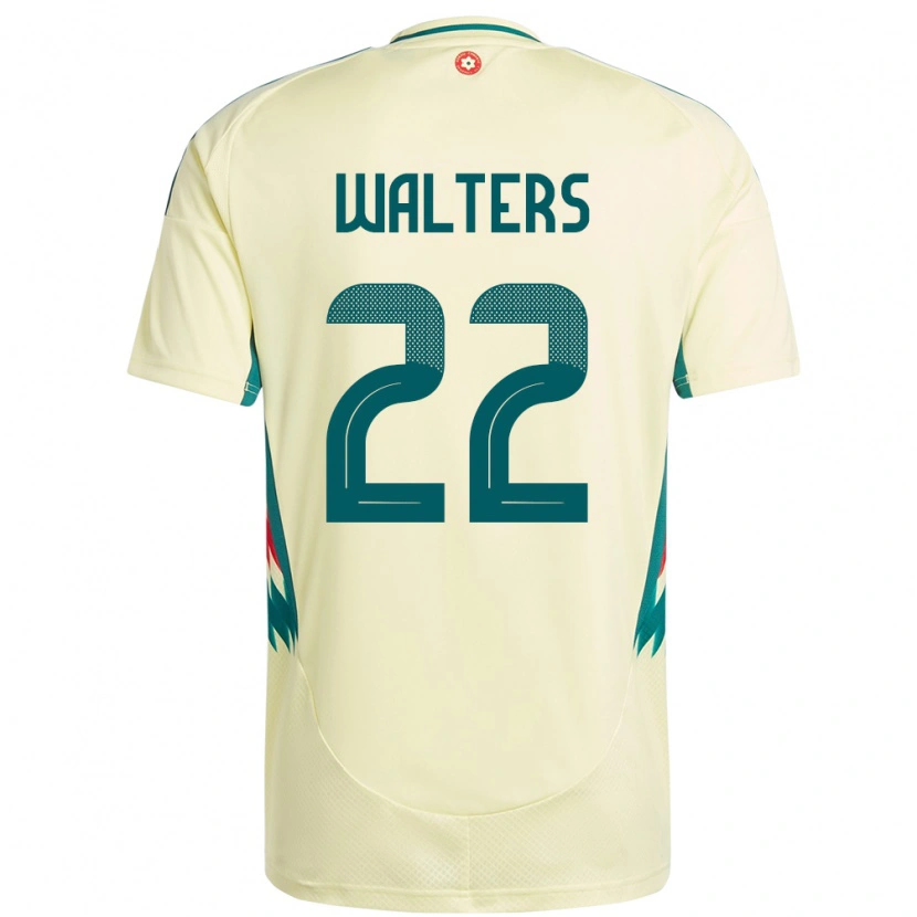 DanxenレディースウェールズGeorgia Walters#22ベージュイエローアウェイシャツ24-26ジャージーユニフォーム