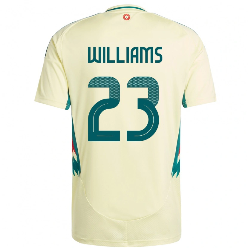 DanxenレディースウェールズChloe Williams#23ベージュイエローアウェイシャツ24-26ジャージーユニフォーム
