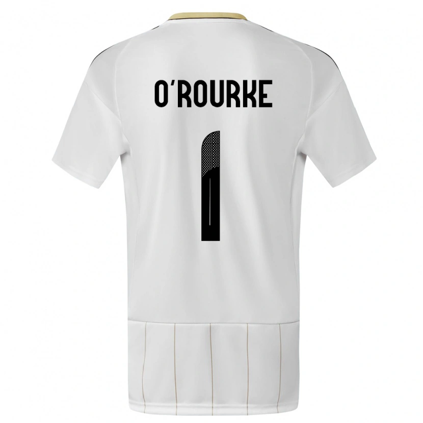 DanxenレディースコスタリカIan O'rourke#1白アウェイシャツ24-26ジャージーユニフォーム