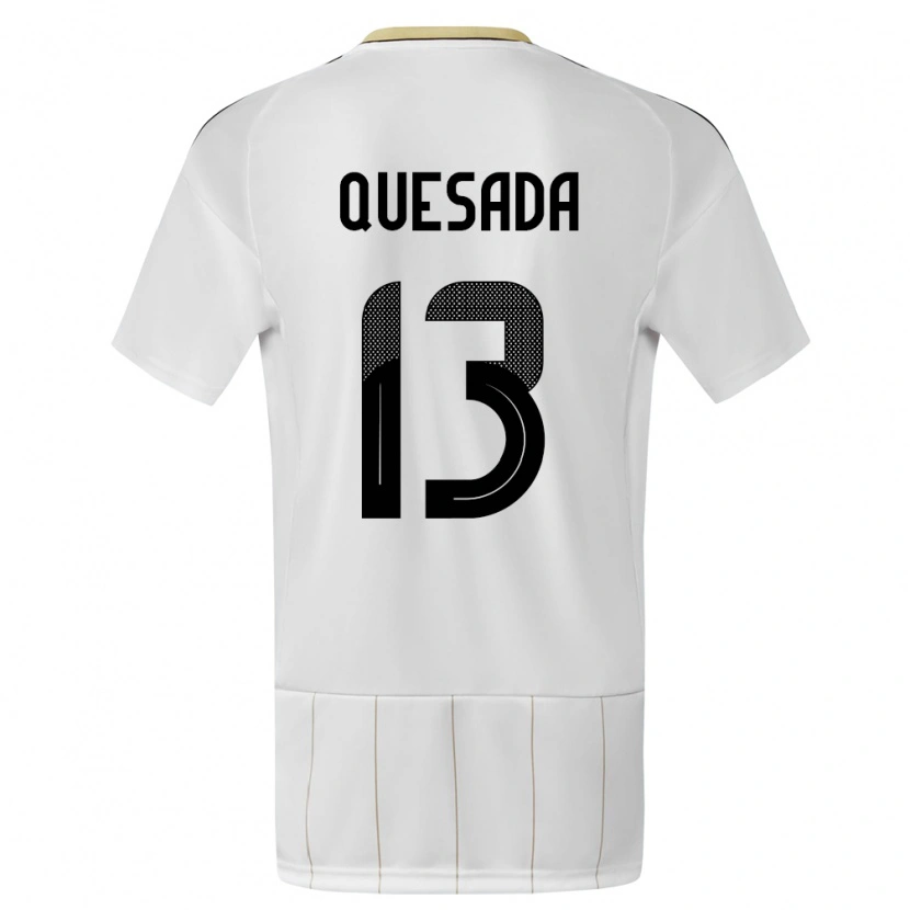 DanxenレディースコスタリカSebastián Quesada#13白アウェイシャツ24-26ジャージーユニフォーム