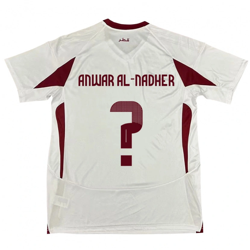 DanxenレディースカタールSalman Anwar Al-Nadher#0ホワイトアウェイシャツ24-26ジャージーユニフォーム