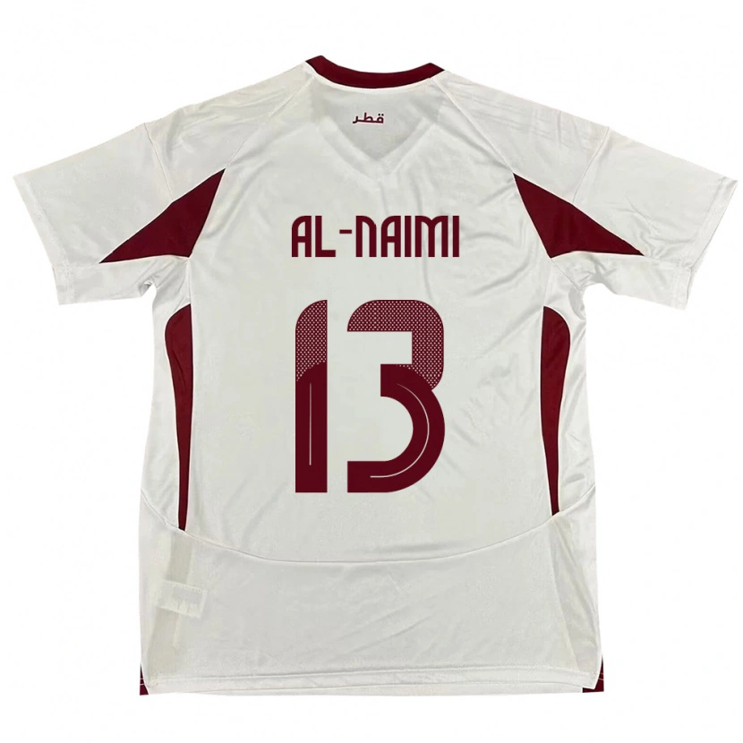 DanxenレディースカタールZahra Al Naimi#13ホワイトアウェイシャツ24-26ジャージーユニフォーム