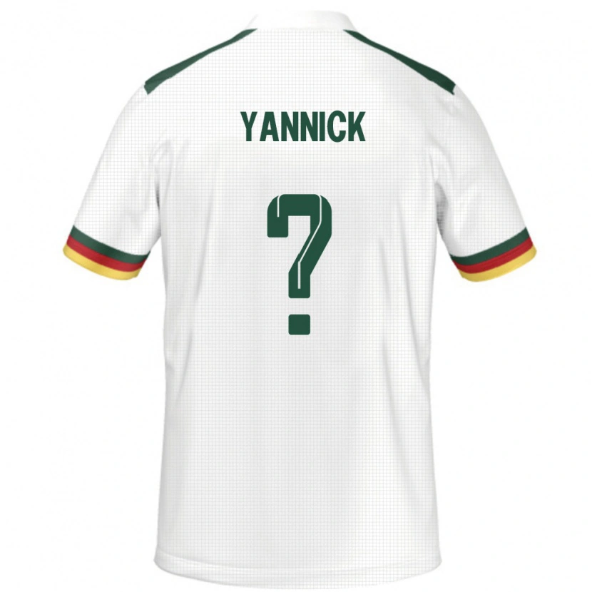 DanxenレディースカメルーンNoah Yannick#0ホワイトアウェイシャツ24-26ジャージーユニフォーム