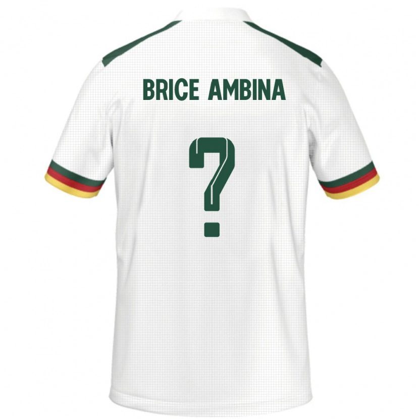 DanxenレディースカメルーンFidel Brice Ambina#0ホワイトアウェイシャツ24-26ジャージーユニフォーム