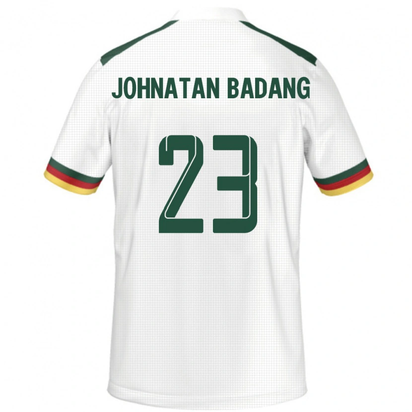 DanxenレディースカメルーンCédric Johnatan Badang#23ホワイトアウェイシャツ24-26ジャージーユニフォーム