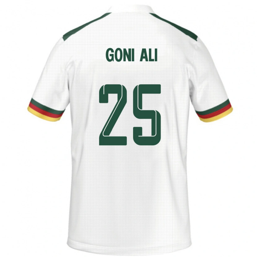DanxenレディースカメルーンGoni Ali#25ホワイトアウェイシャツ24-26ジャージーユニフォーム