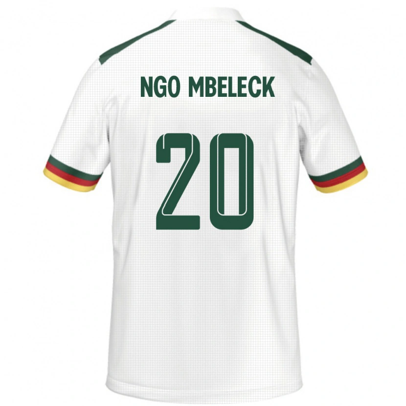 DanxenレディースカメルーンGenevieve Ngo Mbeleck#20ホワイトアウェイシャツ24-26ジャージーユニフォーム
