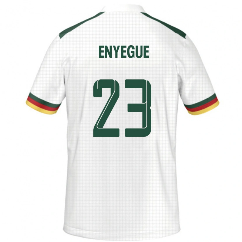 DanxenレディースカメルーンRegine Enyegue#23ホワイトアウェイシャツ24-26ジャージーユニフォーム
