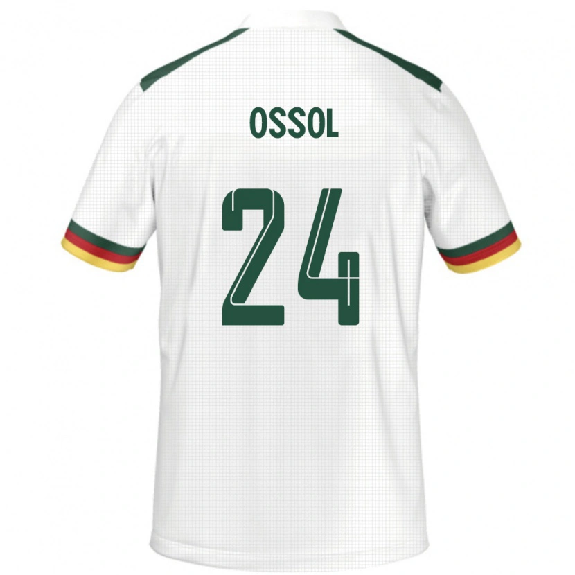 DanxenレディースカメルーンKevine Ossol#24ホワイトアウェイシャツ24-26ジャージーユニフォーム
