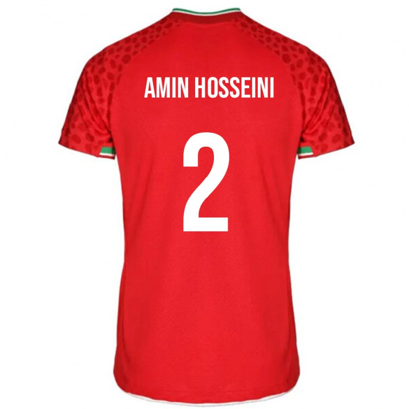 DanxenレディースイランMohammad Amin Hosseini#2レッドアウェイシャツ24-26ジャージーユニフォーム