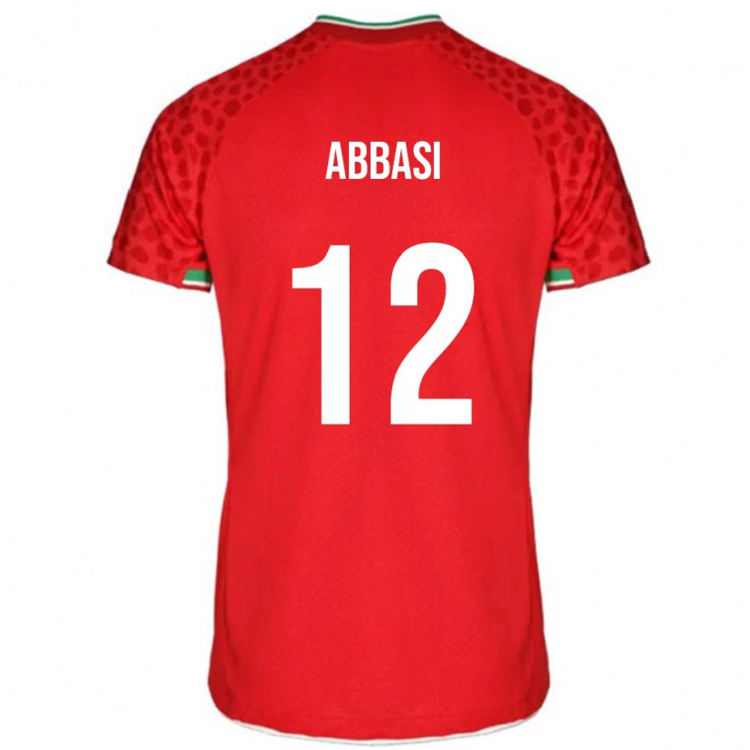 DanxenレディースイランArmin Abbasi#12レッドアウェイシャツ24-26ジャージーユニフォーム