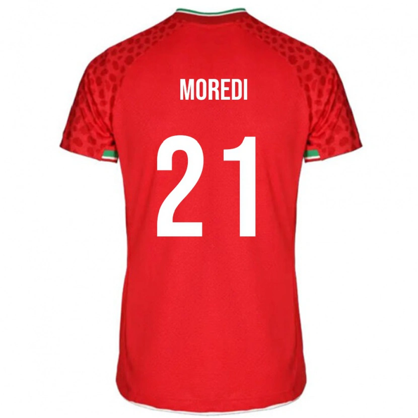 DanxenレディースイランAbolfazl Moredi#21レッドアウェイシャツ24-26ジャージーユニフォーム