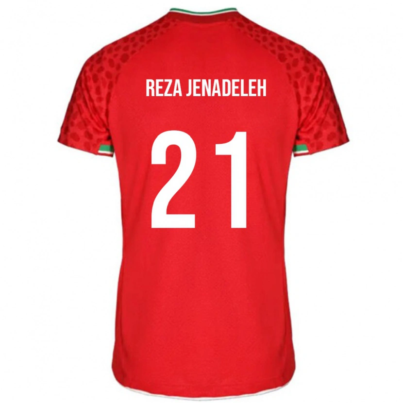 DanxenレディースイランAhmad Reza Jenadeleh#21レッドアウェイシャツ24-26ジャージーユニフォーム