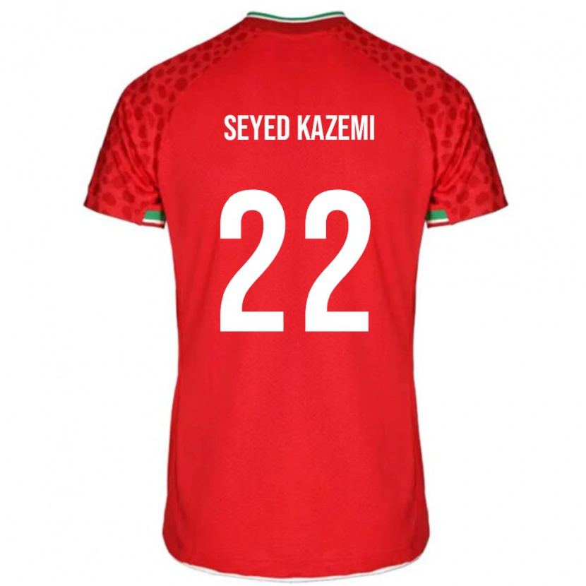 DanxenレディースイランArefeh Seyed Kazemi#22レッドアウェイシャツ24-26ジャージーユニフォーム