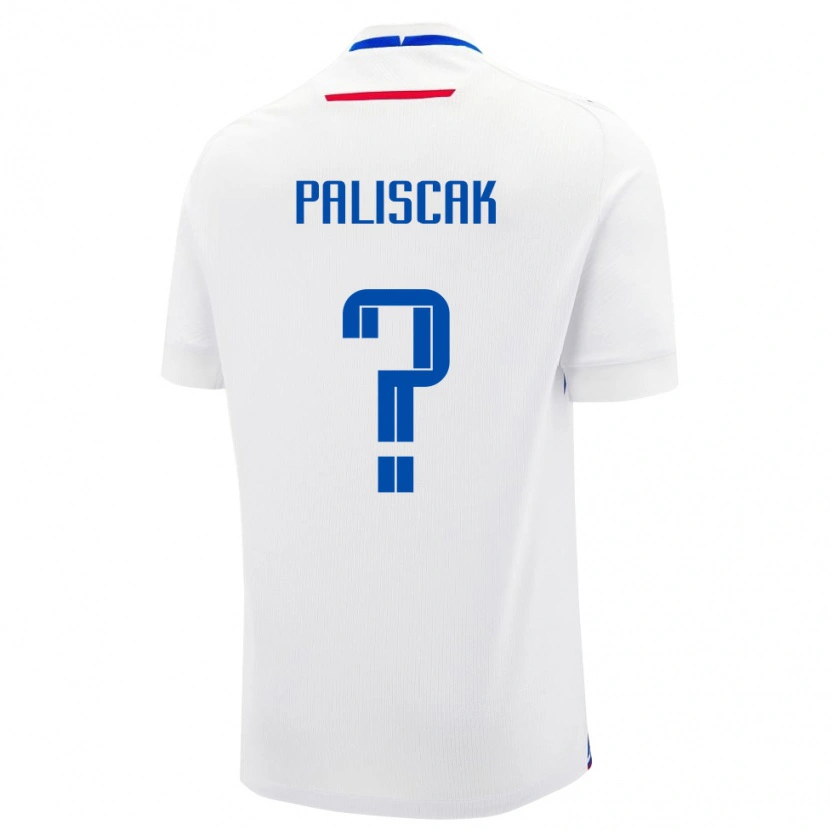 DanxenレディーススロバキアTobias Paliscak#0ホワイトアウェイシャツ24-26ジャージーユニフォーム