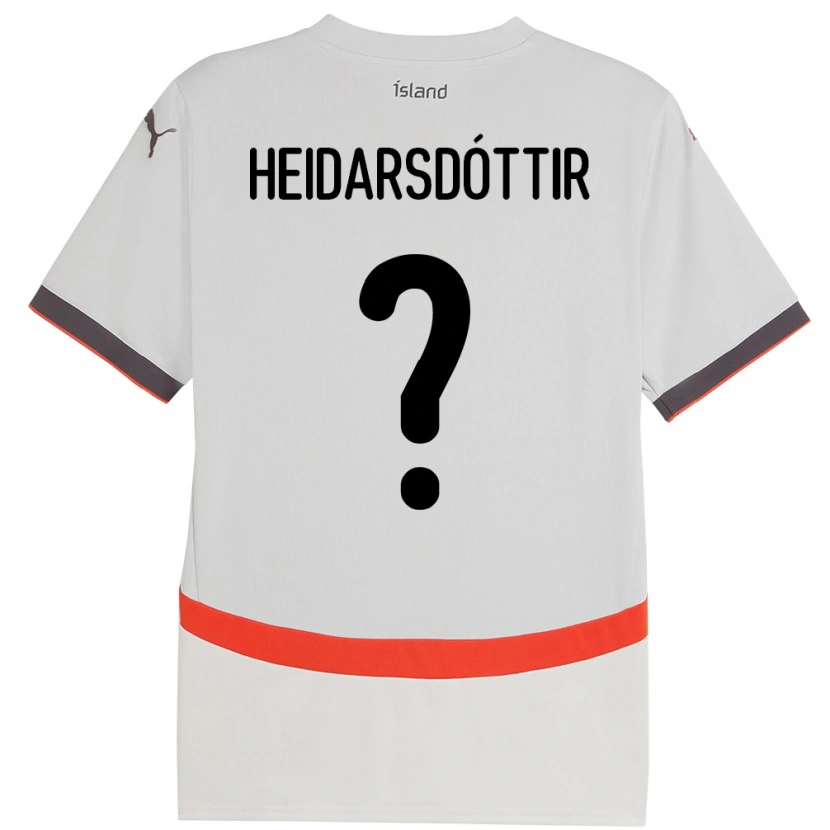 DanxenレディースアイスランドSædís Rún Heiðarsdóttir#0ホワイトアウェイシャツ24-26ジャージーユニフォーム