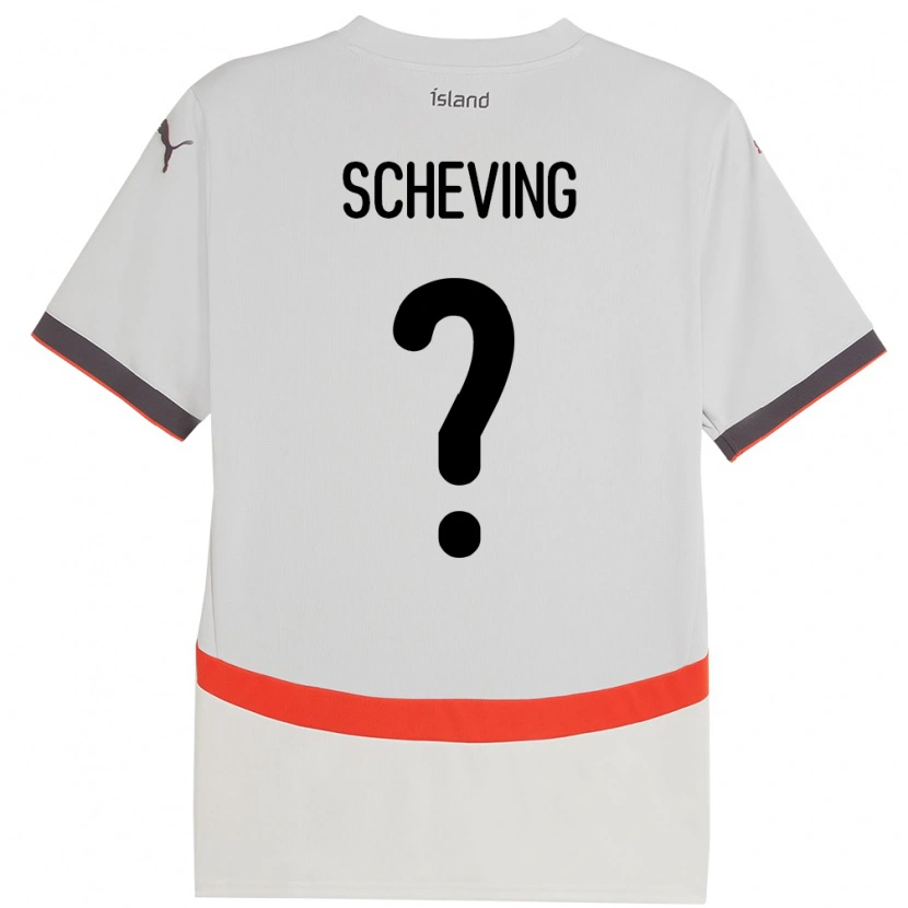 DanxenレディースアイスランドAuður Sveinbjörnsdóttir Scheving#0ホワイトアウェイシャツ24-26ジャージーユニフォーム