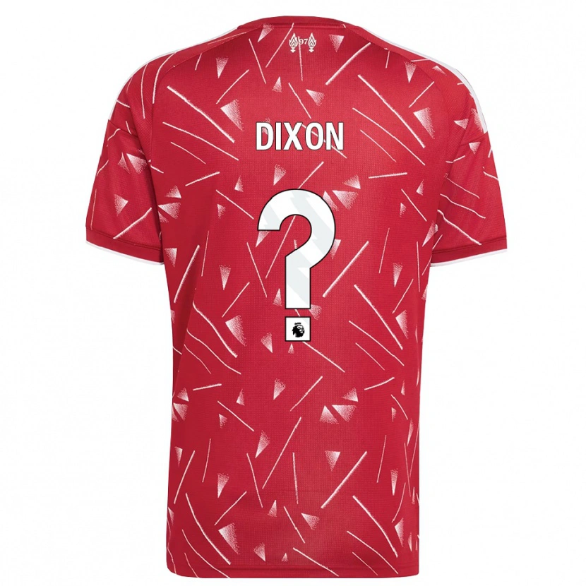 DanxenレディースJoseph Dixon#0ホワイト レッドホームシャツ2026/27ジャージーユニフォーム