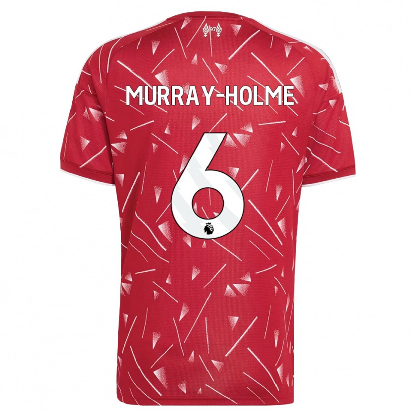 DanxenレディースHaydn Murray-Holme#6ホワイト レッドホームシャツ2026/27ジャージーユニフォーム